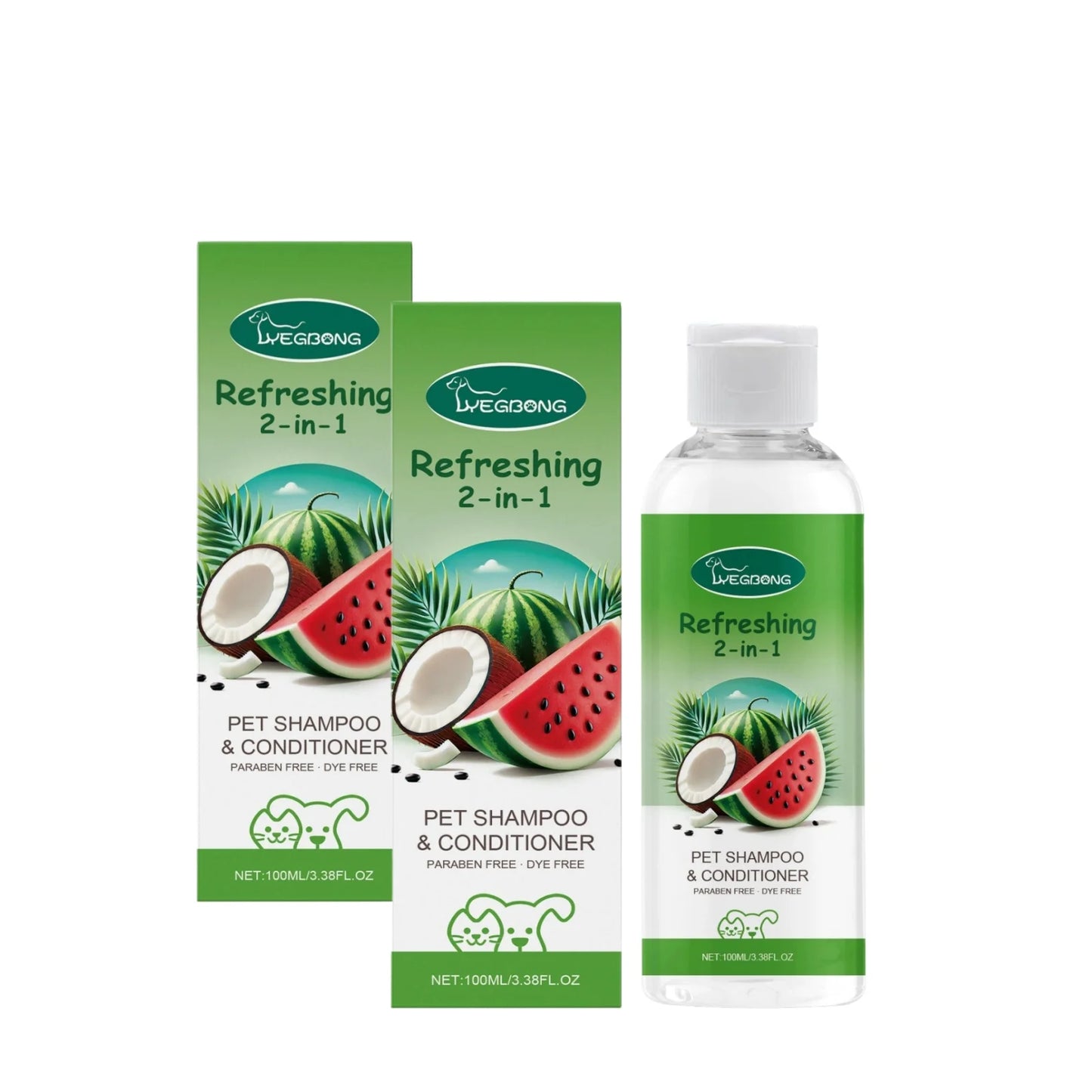 YEGBONG Refreshing 2-In-1 Pet Shampoo And Conditioner Itch Skin Moisturizing Dirt Odor Removal Conditioner Dog Shower Gel