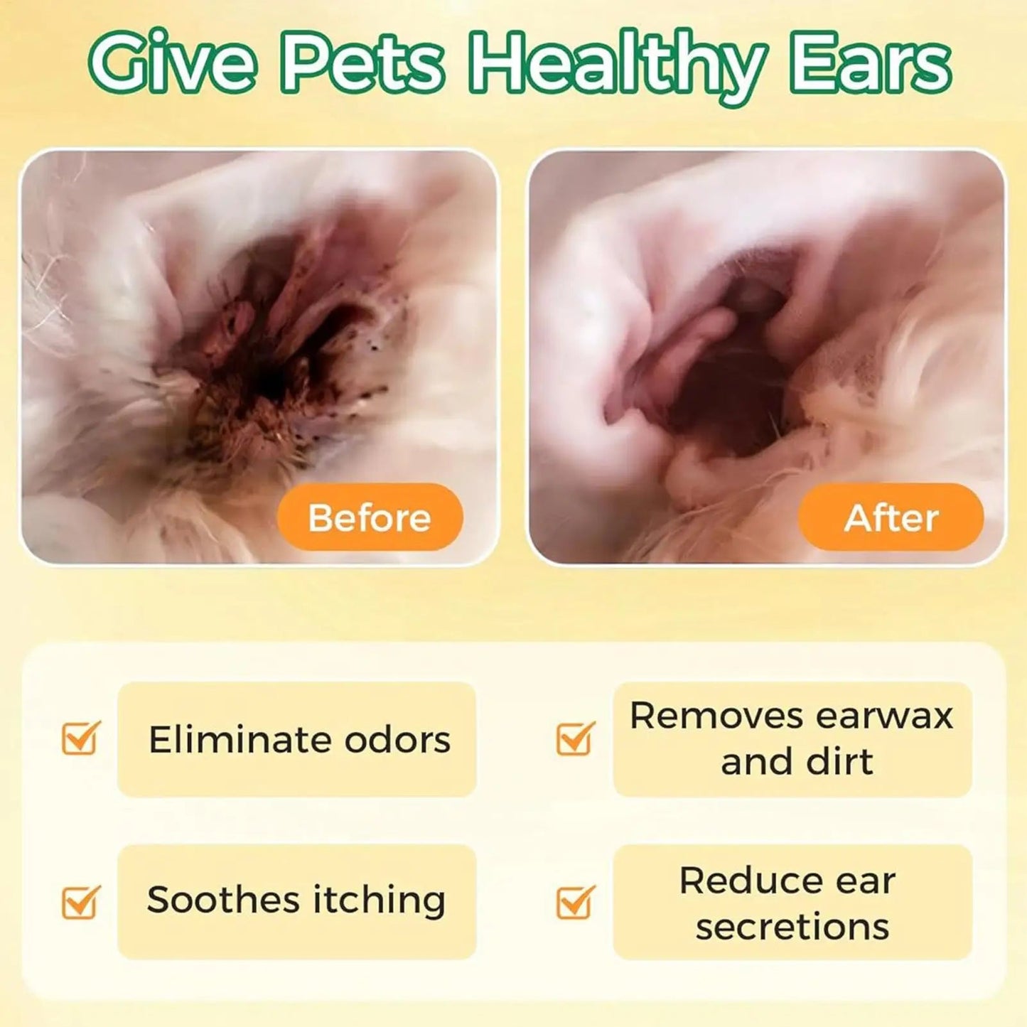 Pet Ear Finger Wipes for Dogs Cats Teeth Cleaning Finger Wipes Dog Toothbrush Natural Formula Safe Cleanser Grooming Supplies Happy Tails Pet Shop Store