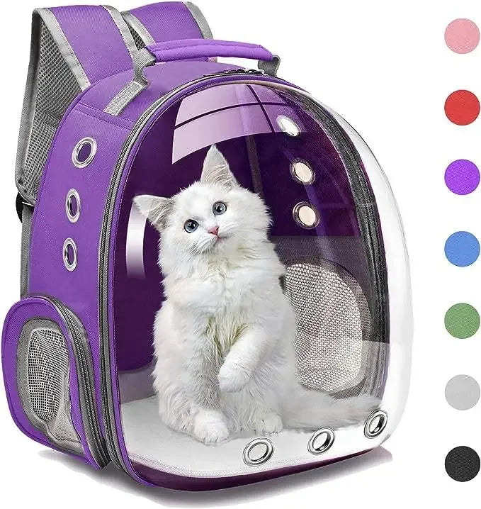 Sac à dos ventilé pour animaux de compagnie, homologué pour le transport aérien, idéal pour les petits et moyens chiens et chats, type capsule spatiale, randonnée
