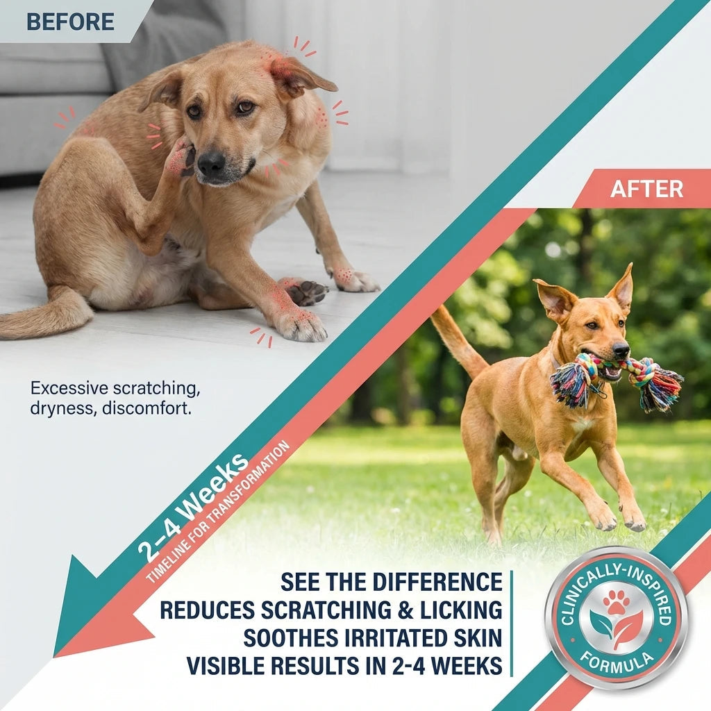 【15in1】Multivitamin for dogs - Improve hair loss, digestion and immune support - Dog paw yeast treatment Happy Tails Pet Shop Store