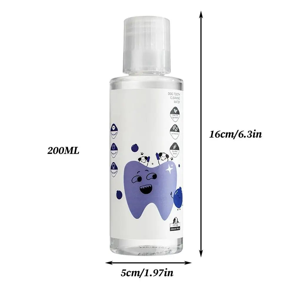 200ml Dog Water Additive For Teeth Care Natural Cat Breath Freshener Solution For Indoor Outdoor Travel Brushing Grooming Health