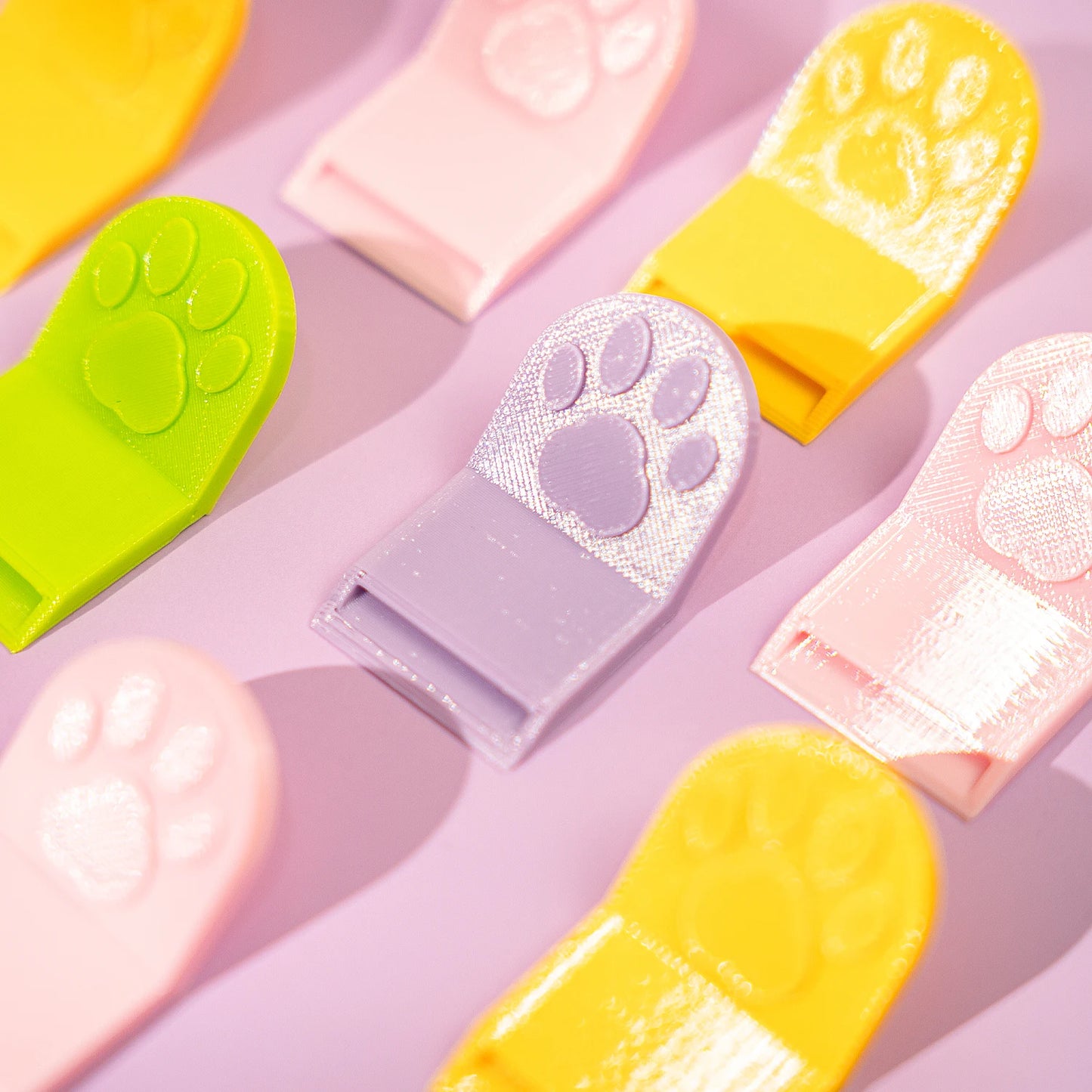 Abrelatas de comida para mascotas con forma de pata de gato, impresión 3D, multifuncional, portátil, seguro y fácil de agarrar