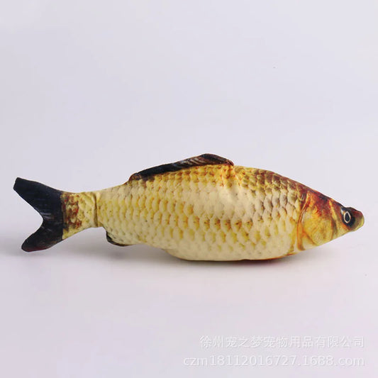 Juguetes para gatos de simulación de peces, juguetes de peluche suaves con hierba gatera, juguetes interactivos para gatos, regalos divertidos con forma de pez en 3D, suministros para mascotas