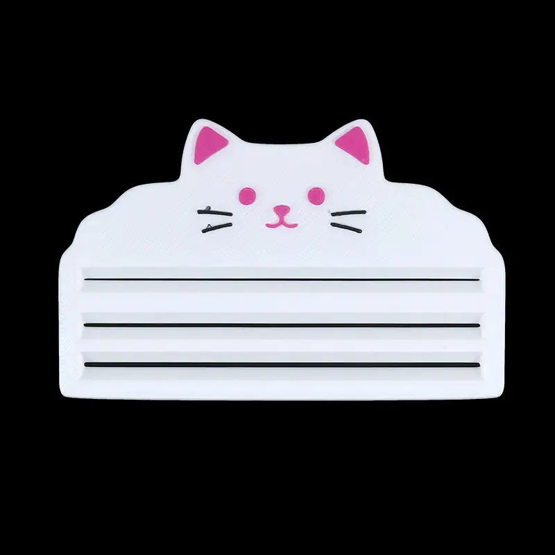 Cute Cat-Shaped Pet Food Squeezer Pet Treat Paste Dispenser No-Waste Wet Food Pouch Squeezer For Cat Dog Feeding