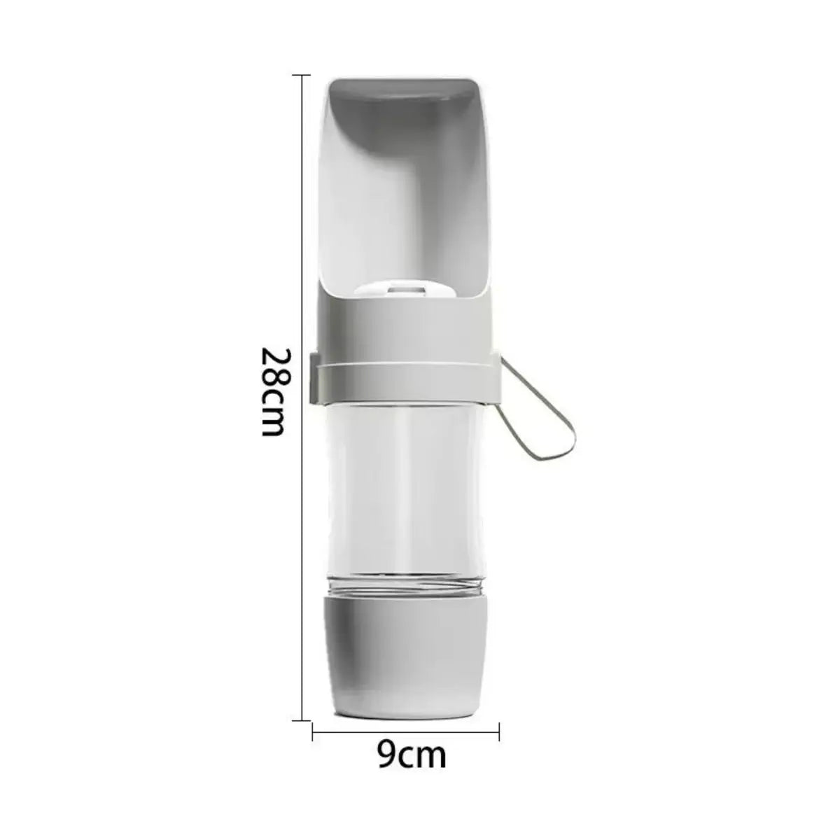 Botella de agua portátil para perros y gatos con compartimento para comida y agua para cachorros, comederos para perros, viajes al aire libre, suministros para mascotas