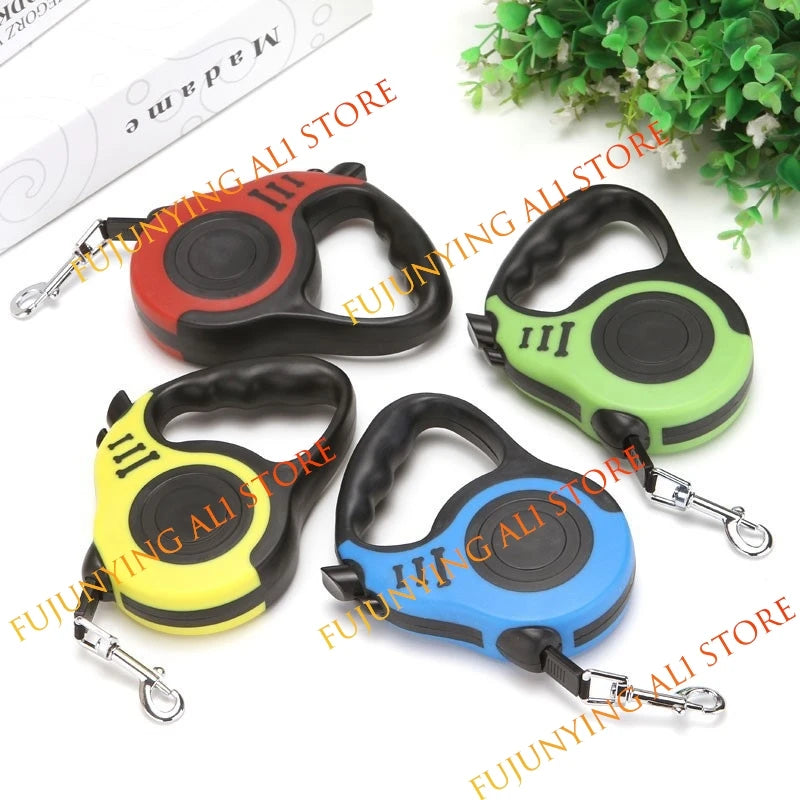 3m 5m Pet Leash for Small Dogs Cat Automatic Retractable Durable Nylon Lead Puppy Outdoor Travel Walking Hiking Traction Rope