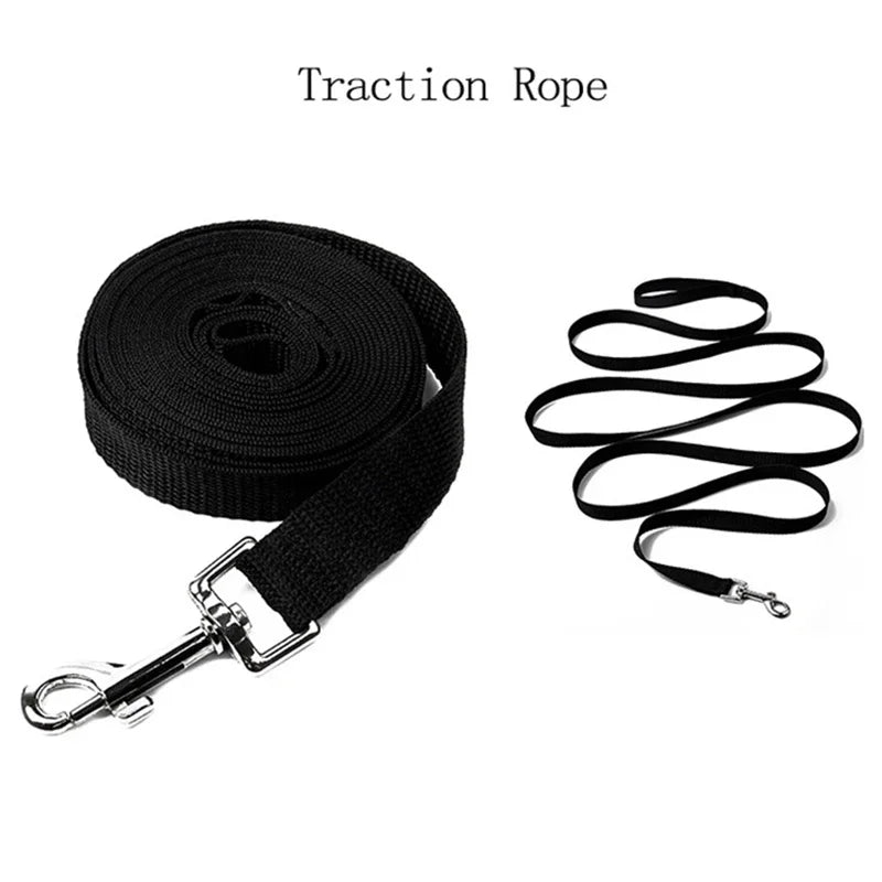 Correa de entrenamiento para perros, cinturón de paseo, cordón largo, cuerda de protección para perros, adecuada para perros pequeños y grandes, correa de 1.5-50M
