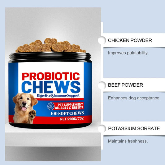 Dog Gut Health Supplement Healthy Natural Treats 200g Digestive Care Dog Supplements For After Meal Seasonal Changes Food