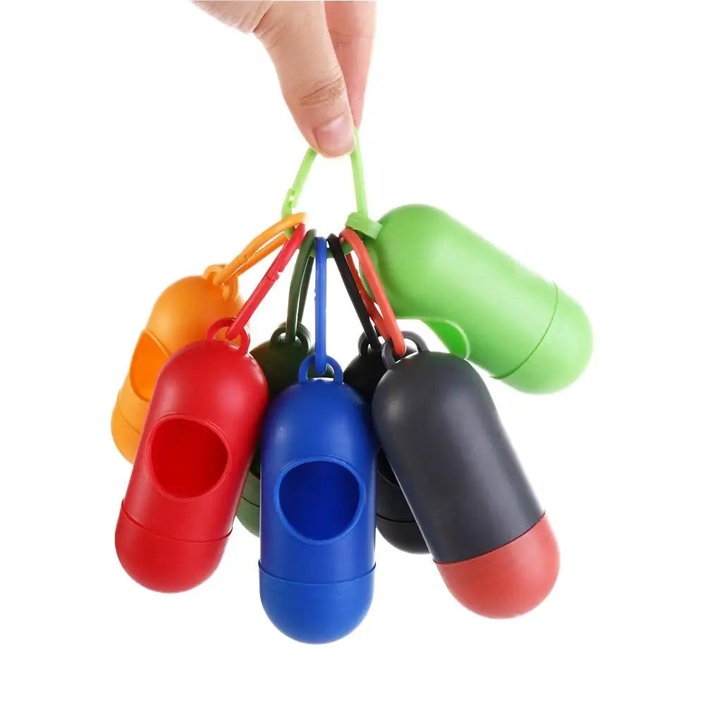 Caja dispensadora de bolsas de basura para excrementos de perro, para viajes, transporte de arena para gatos, residuos de mascotas