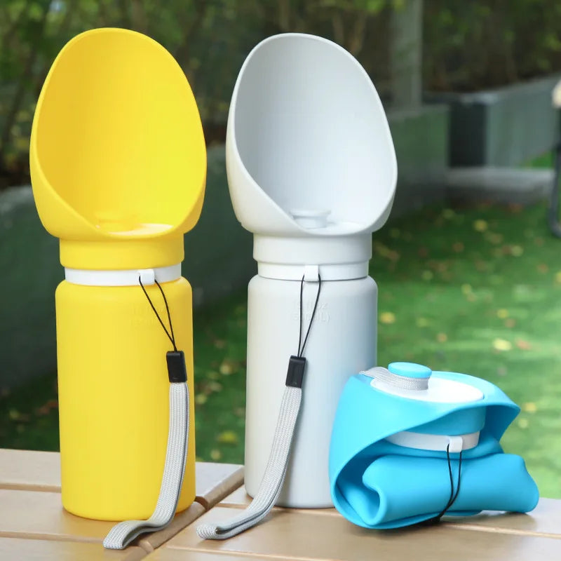 Nuevo vaso de agua de silicona para perros, portátil para exteriores, hervidor plegable de viaje, fuente de agua para perros, suministros para mascotas