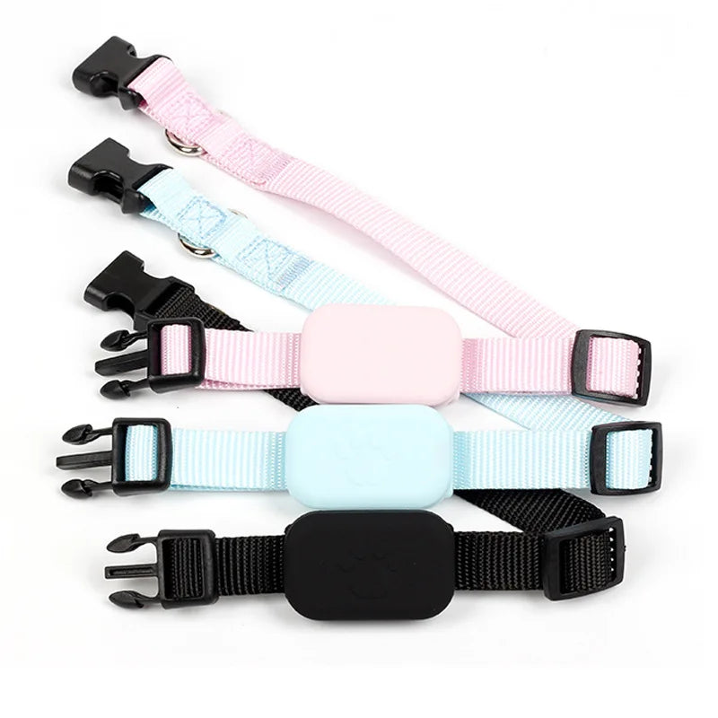 Traceur GPS Bluetooth pour animaux de compagnie, mini collier de suivi avec alerte de mouvement, traqueur anti-perte pour chats et chiots, localisation mondiale à distance
