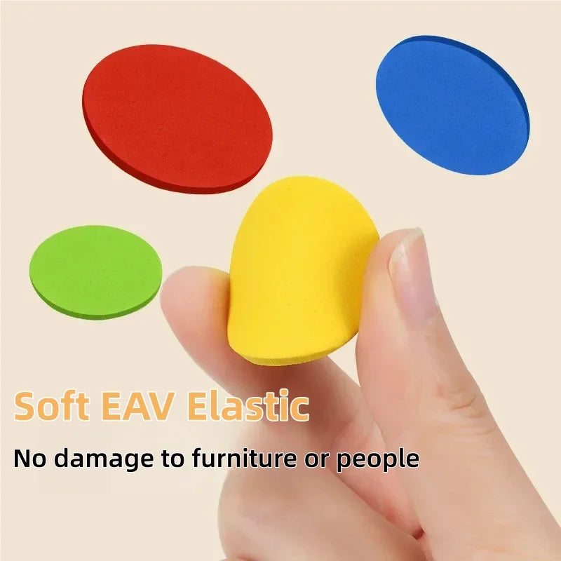 Kids Outdoor Foam Disc Gun Toy Double Launcher Interactive Parent-Child Flying Game Shooting Toy for Children
