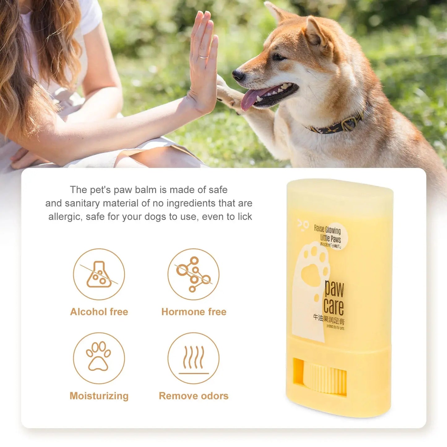 1pcs Paw Balm Dog Cream Beeswax Moisturizer Feet Softener Cats Small Pets Household Supplies Cat Health Products Happy Tails Pet Shop Store