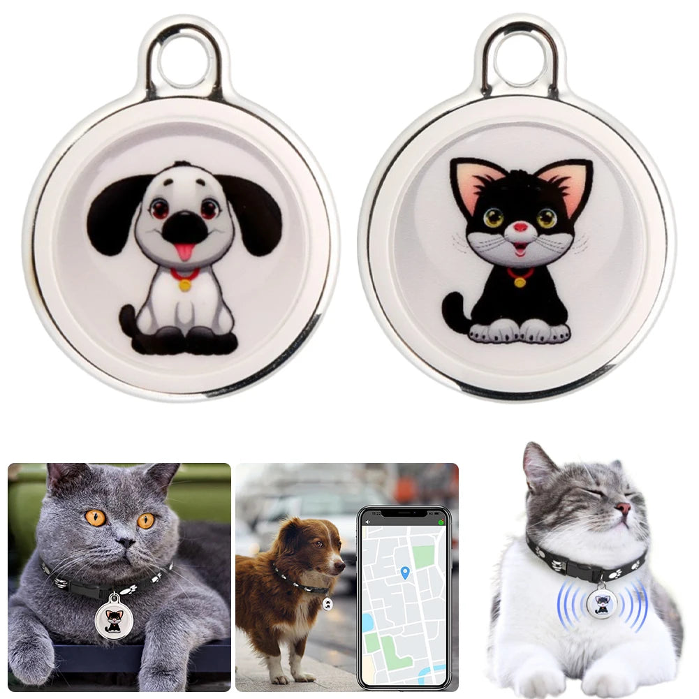 Localizador GPS Bluetooth Antirrobo para Mascotas, rastreador GPS localizador a prueba de agua para perros y gatos