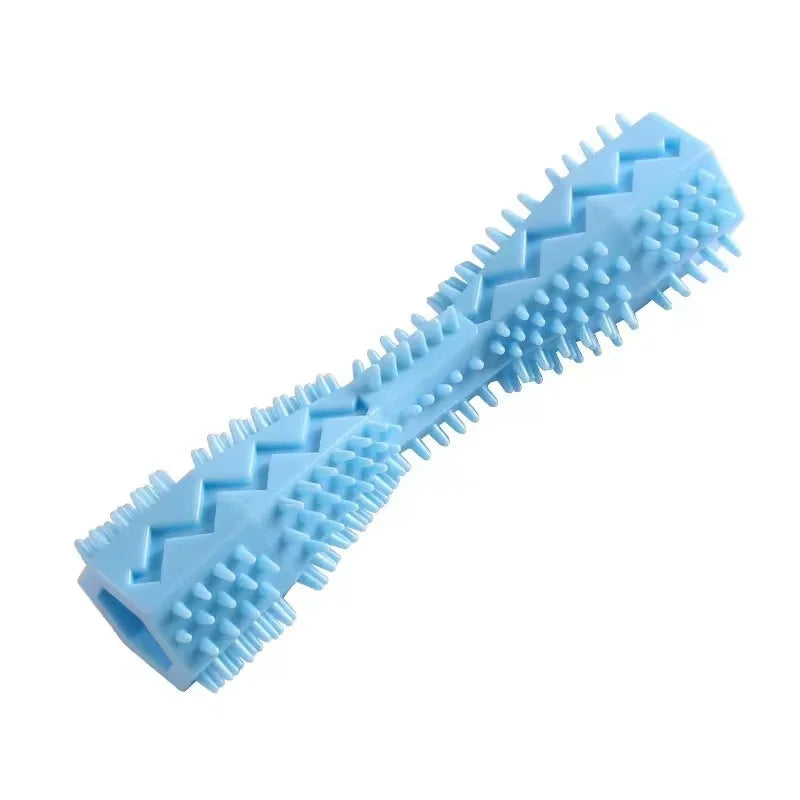 Interactive Leakage Food Pet Toy Hexagonal Shape Dog Cat Molar Stick Tough Chew Toy For Teeth Cleaning Boredom Relief Pet Suppy