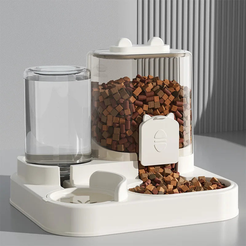 Ww-1 set of pet dry wet separation feeder, dog bowl and cat bowl, 2-in-1 automatic feeding and drinking machine, pet supplies