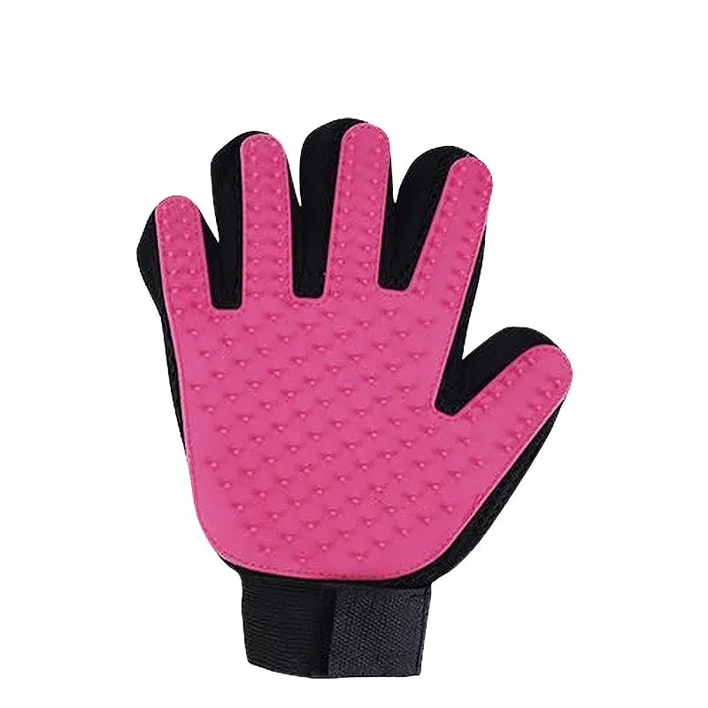 Pet Glove Cat Grooming Glove Cat Hair Deshedding Brush Gloves Dog Comb for Cats Bath Hair Remover Clean Massage Brush For Animal Happy Tails Pet Shop Store