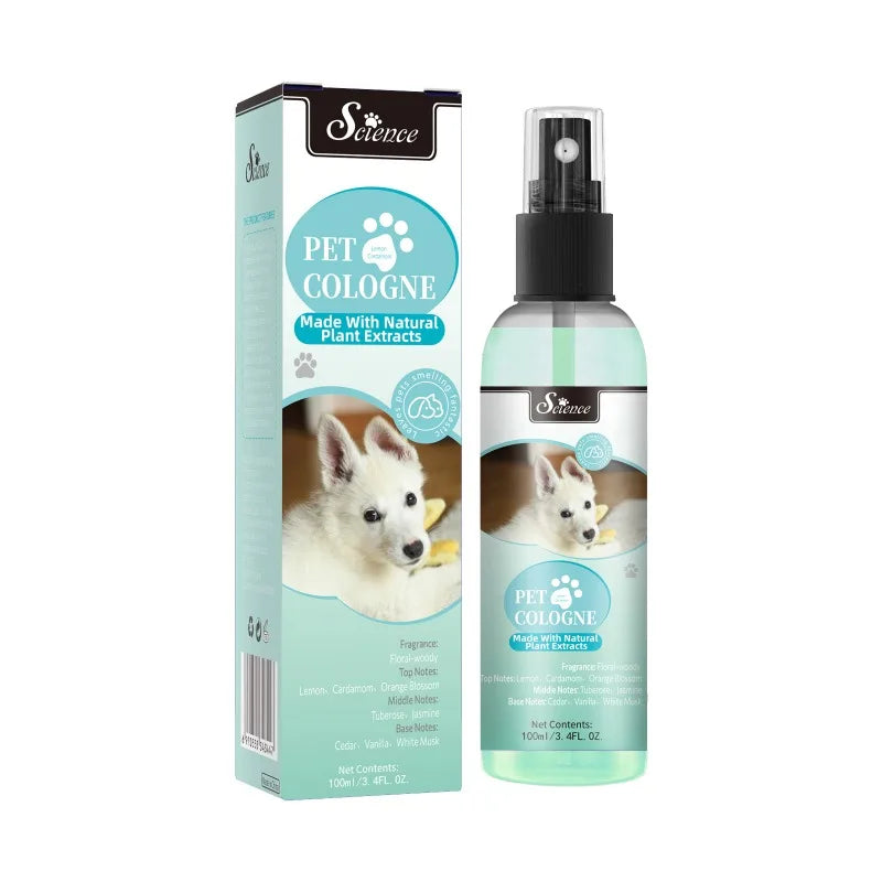 Perfume para mascotas para gatos y perros, pulverizador de fragancia de 100 ml para mascotas, perros y gatos