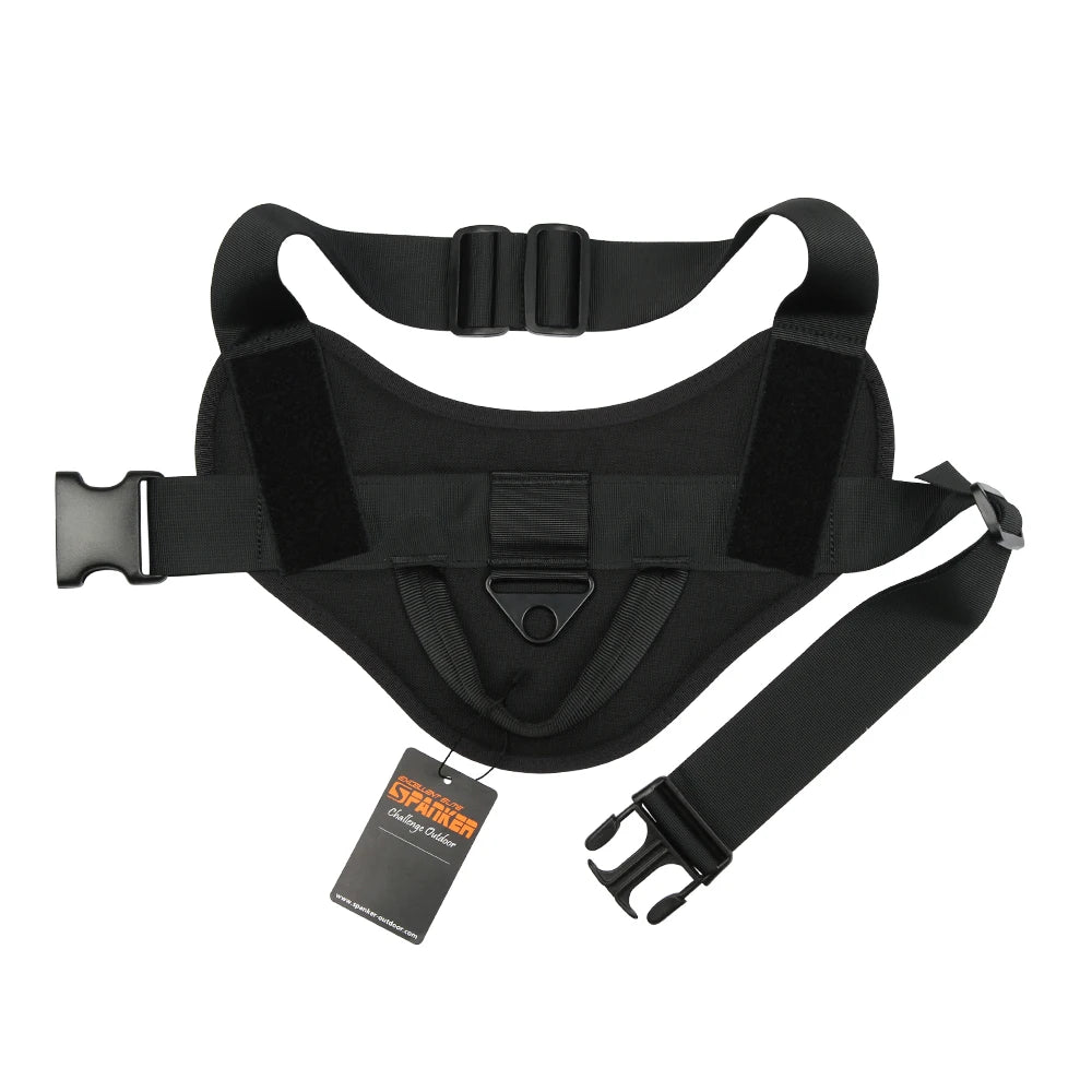 Harnais tactique pour chien avec poignée, gilet de randonnée et d'entraînement, accessoires pour chiens de taille moyenne à grande, harnais de sécurité et confortable. 