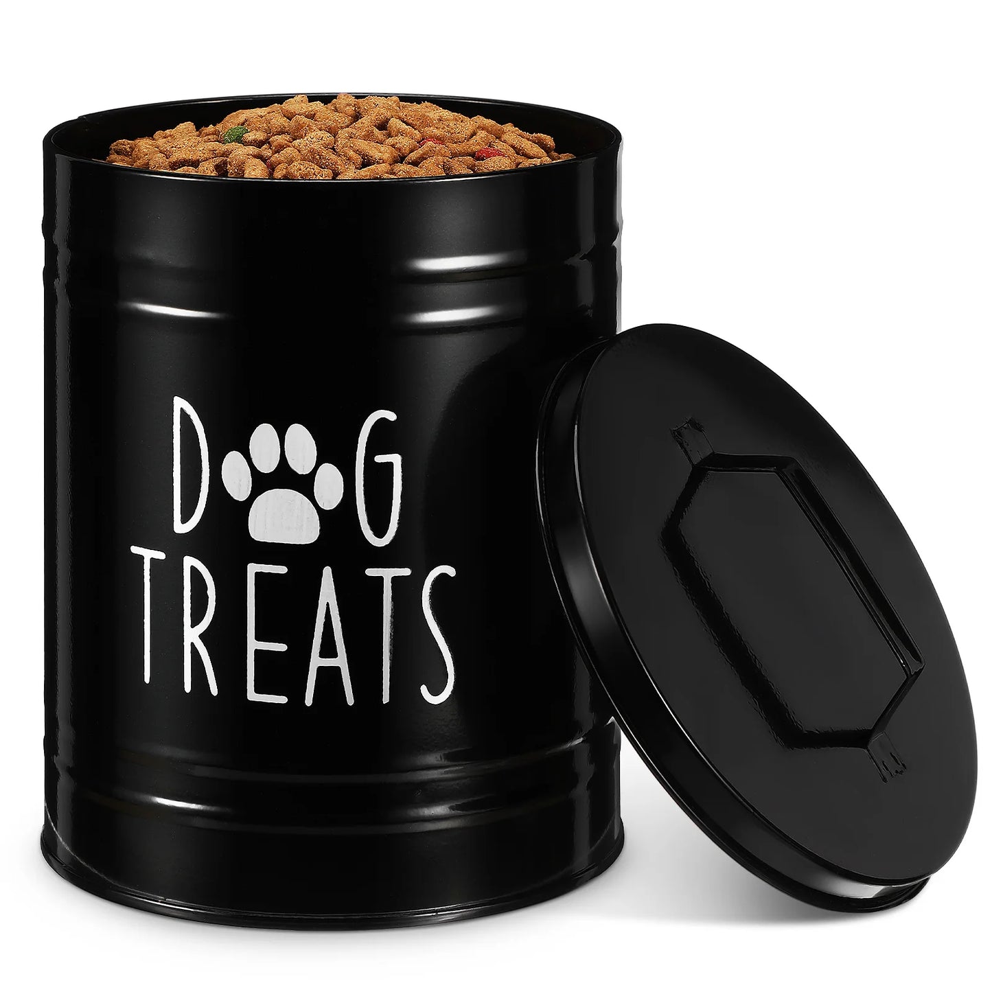 Pote para Petiscos de Cachorro Hermético com Tampa Vedação a Ar, Armazenamento de Ração de Cachorro, Tanque de Armazenamento de Ração de Cachorro, Lixeira de Cozinha, suprimentos para Pet Food