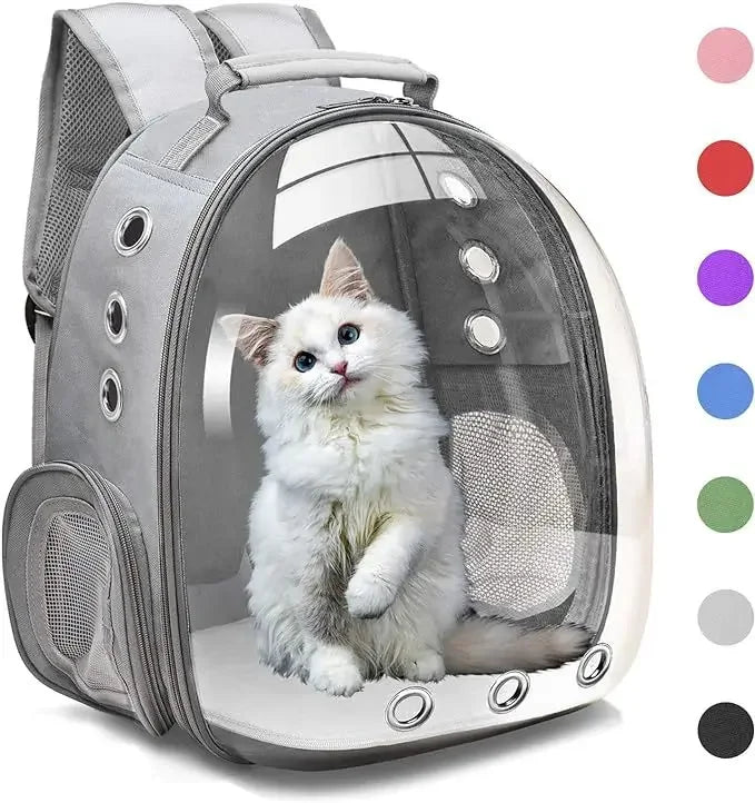 Sac à dos ventilé pour animaux de compagnie, homologué pour le transport aérien, idéal pour les petits et moyens chiens et chats, type capsule spatiale, randonnée