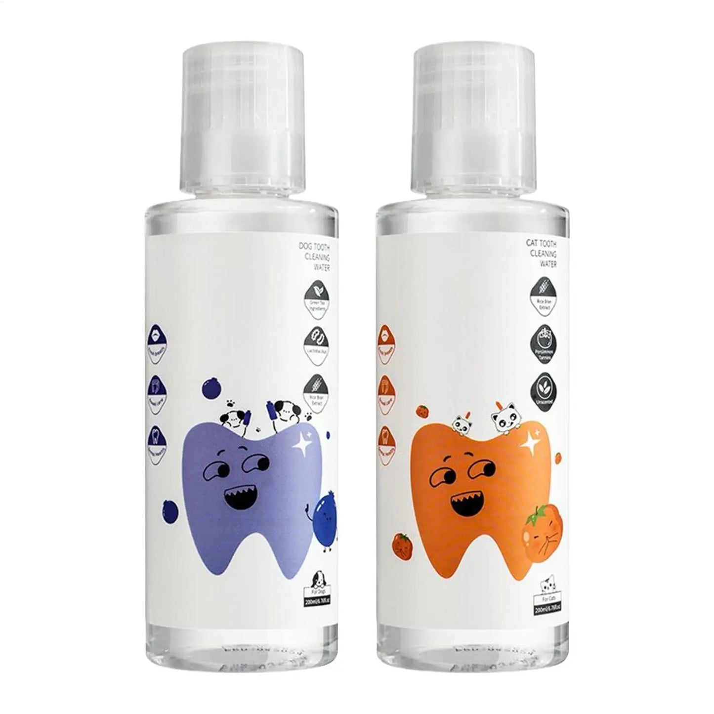 200ml Dog Water Additive For Teeth Care Natural Cat Breath Freshener Solution For Indoor Outdoor Travel Brushing Grooming Health