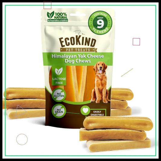 Giant Yak Cheese Dog Chews, 3 lbs - Natural, High Protein Treats for Aggressive Chewers