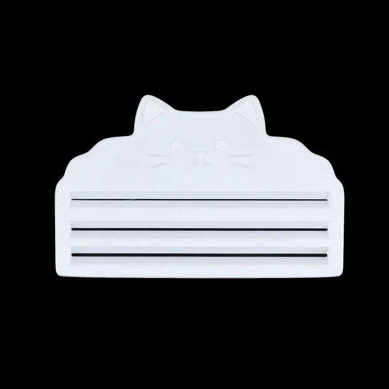 Cute Cat-Shaped Pet Food Squeezer Pet Treat Paste Dispenser No-Waste Wet Food Pouch Squeezer For Cat Dog Feeding