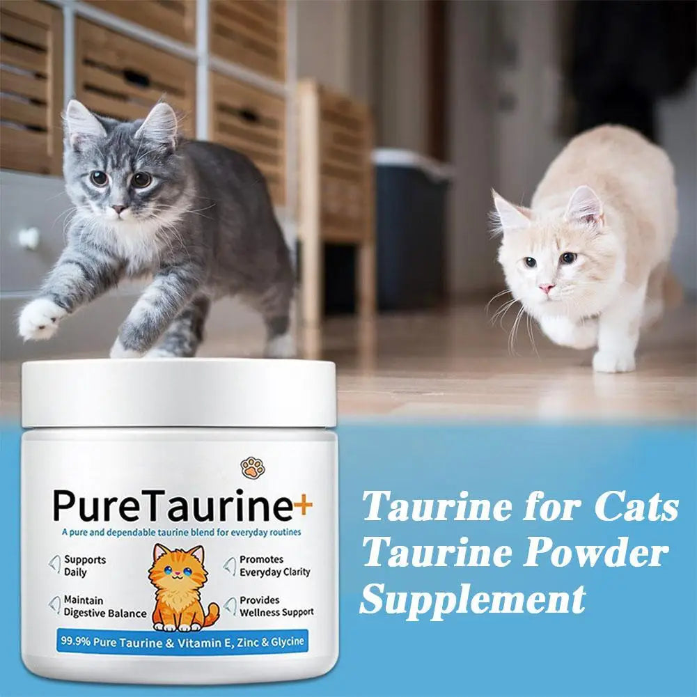 1/2pcs Cat body Health care powder 99.9% pure taurine VE Zinc Supports Digestion&Enhancing Immunityfor Pets with Sensitive Intes