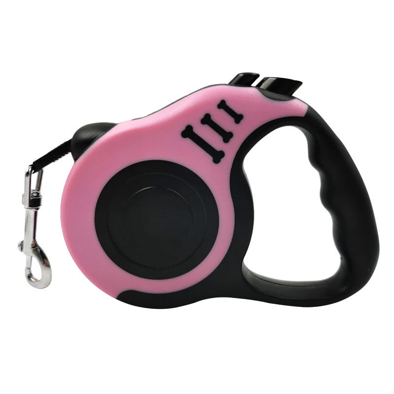 3m 5m Pet Leash for Small Dogs Cat Automatic Retractable Durable Nylon Lead Puppy Outdoor Travel Walking Hiking Traction Rope