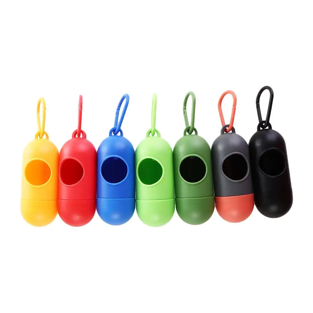 Caja dispensadora de bolsas de basura para excrementos de perro, para viajes, transporte de arena para gatos, residuos de mascotas