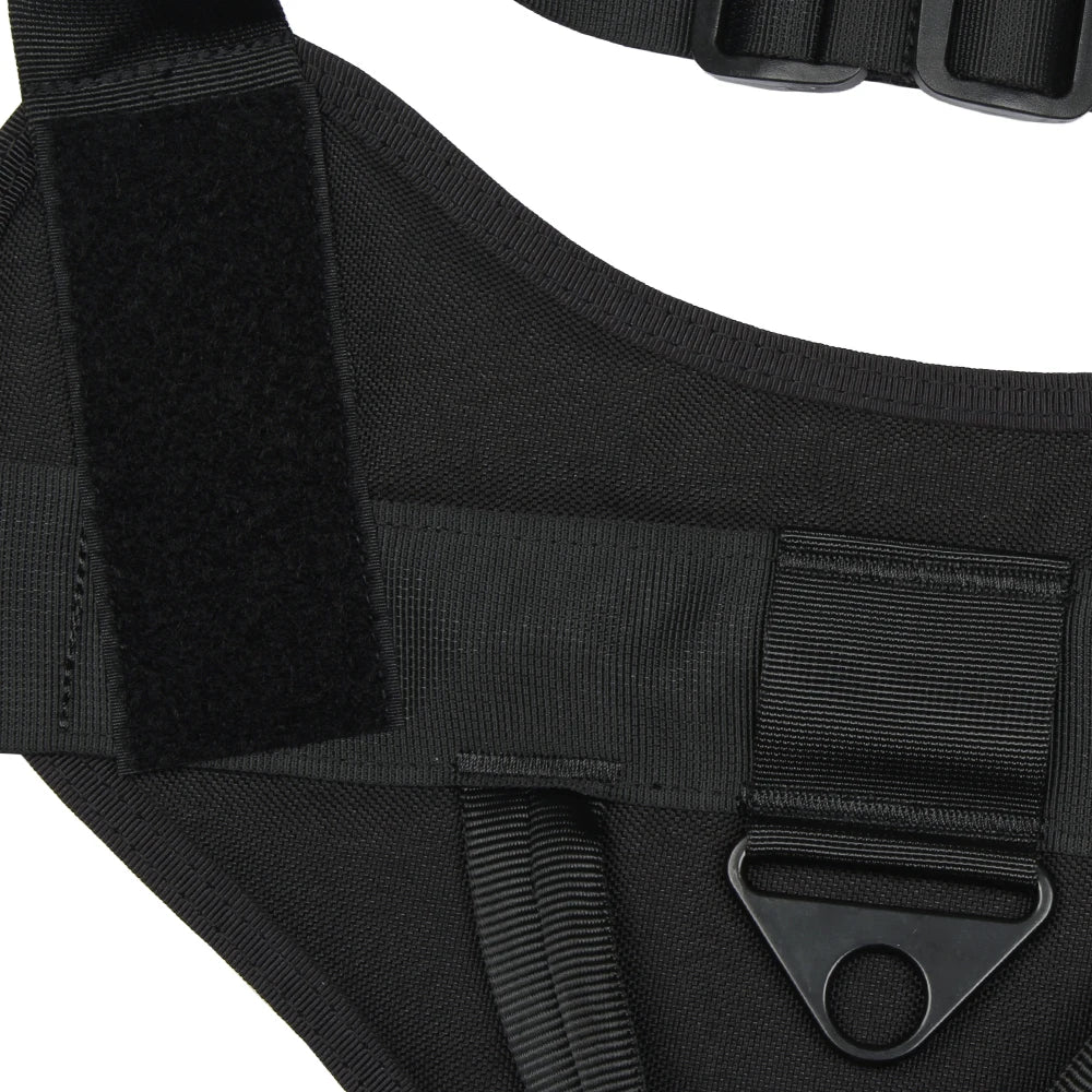 Harnais tactique pour chien avec poignée, gilet de randonnée et d'entraînement, accessoires pour chiens de taille moyenne à grande, harnais de sécurité et confortable. 