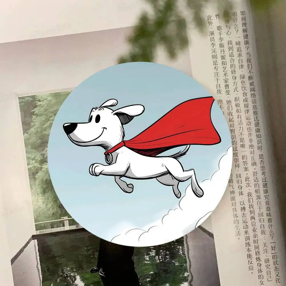 Cartoon Funny Colorful Dog Wooden Coaster  Suitable For Restaurants And Coffee Shops Easy To Wash And Clean