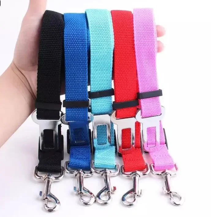 Cinto de Segurança para Carro para Gatos Acessórios para Cães Coleira Ajustável Cinto de Segurança para Viagem Clipe Pequeno Médio Coleira para Filhotes Itens para Animais de Estimação Coleira para Cães
