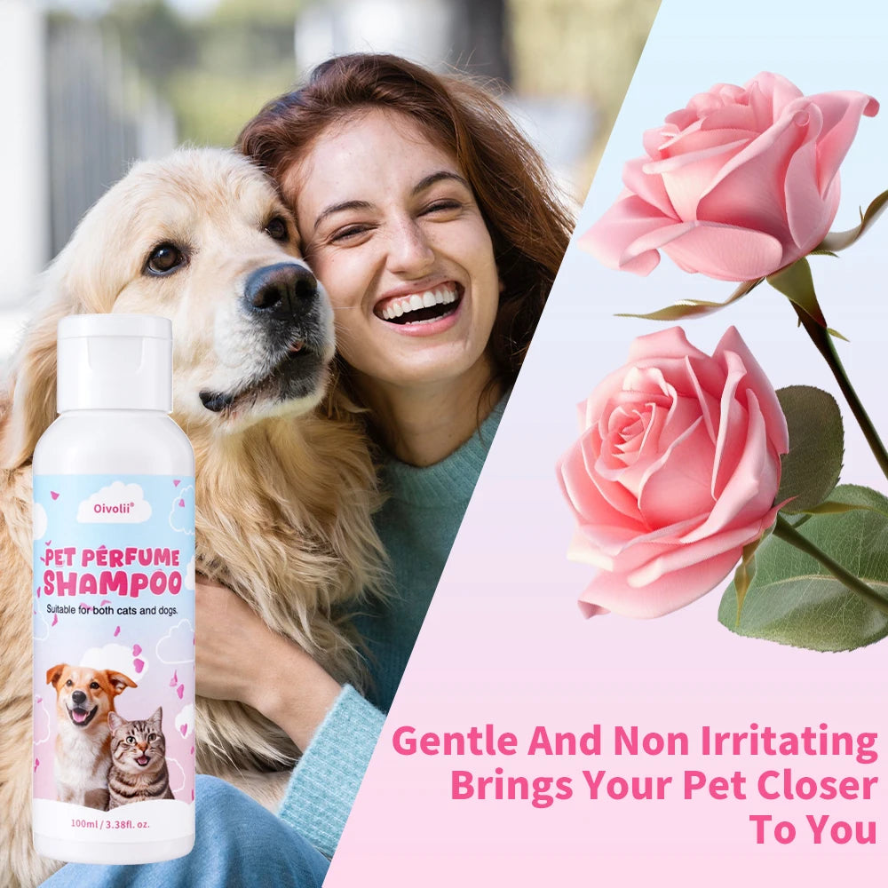 Gel douche pour animaux, shampoing pour chien, déodorant, nettoyage en profondeur, parfum longue durée, pelage propre, lisse et brillant, parfum pour chat, gel douche pour le corps