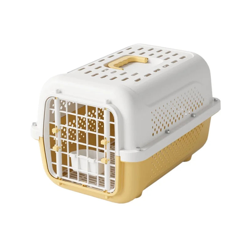 Cage de transport ventilée pour animaux de compagnie (PP) pour petits chats et chiens, homologuée cabine, pour voiture ou avion. 