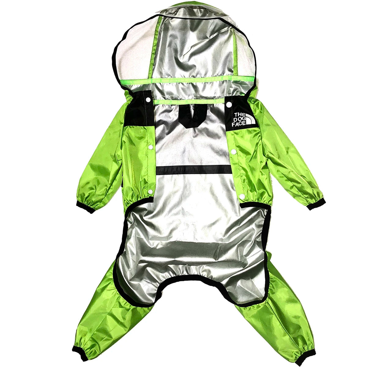 Pet Dog Raincoat Transparent Hooded Jumpsuit Dogs Waterproof Coat Water Resistant Clothes Dogs Cats Pet Jacket for Rainy Day