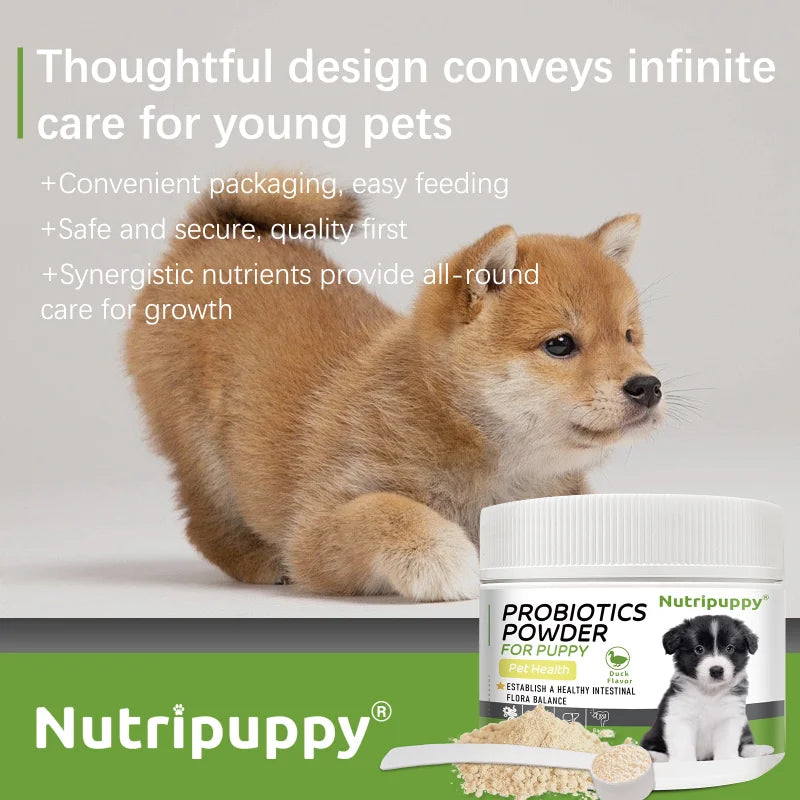 Dog Probiotic Powder Supplement - Supports Digestive Health&Relieves Diarrhea,Boosts Immune System for Puppy Adult Senior Dogs