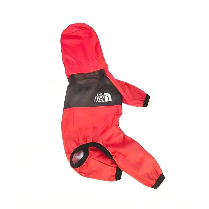 Pet Dog Raincoat Transparent Hooded Jumpsuit Dogs Waterproof Coat Water Resistant Clothes Dogs Cats Pet Jacket for Rainy Day