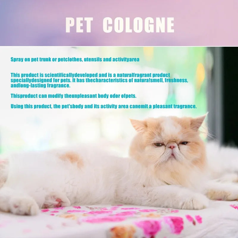 Perfume para mascotas para gatos y perros, pulverizador de fragancia de 100 ml para mascotas, perros y gatos