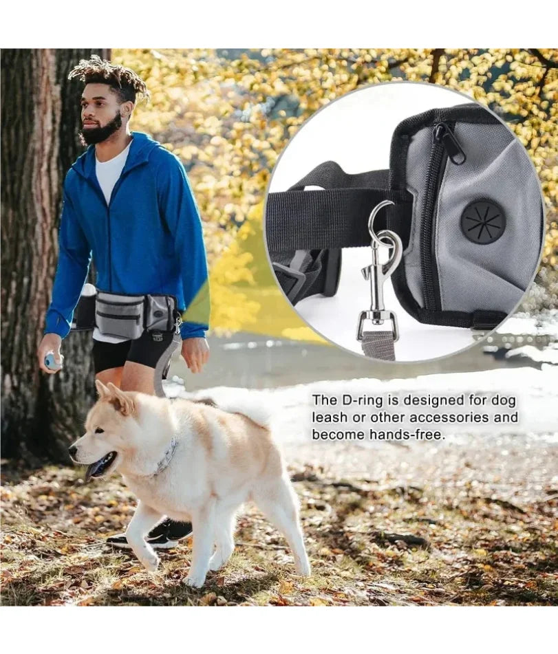 Dog Treat Pouch for Training Outdoor Dog Treat Pouch Training Feeding Bag Large Capacity Pet Trainer Reward Waist Bag Dog Supply