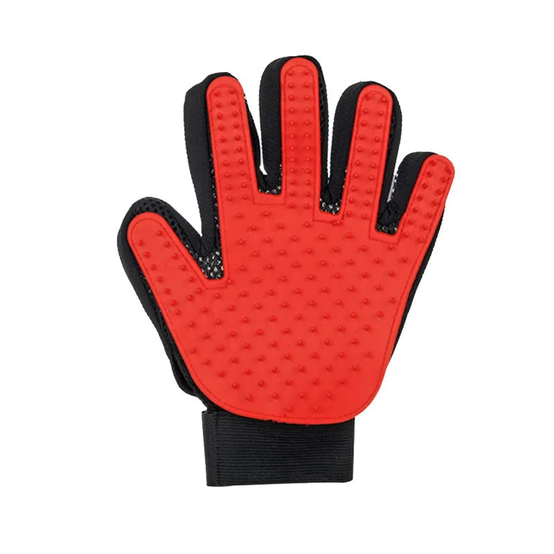 Pet Glove Cat Grooming Glove Cat Hair Deshedding Brush Gloves Dog Comb for Cats Bath Hair Remover Clean Massage Brush For Animal Happy Tails Pet Shop Store
