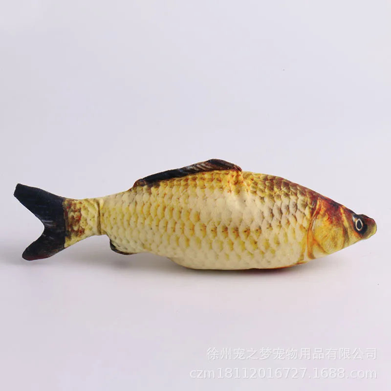 Novos Brinquedos de Simulação para Gatos em Forma de Peixe, Brinquedo de Pelúcia Macio com Erva-do-Gato, Brinquedos Interativos para Gatos, Presentes Engraçados, Boneco em 3D em Forma de Peixe, Suprimentos para Animais de Estimação