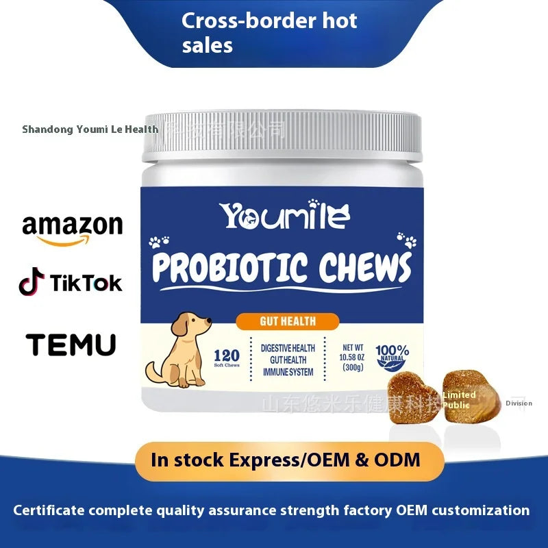 Complément articulaire pour chien Youmile à base d'acide hyaluronique-Comprimés de glucosamine et de chondroïtine pour soulager les douleurs arthritiques