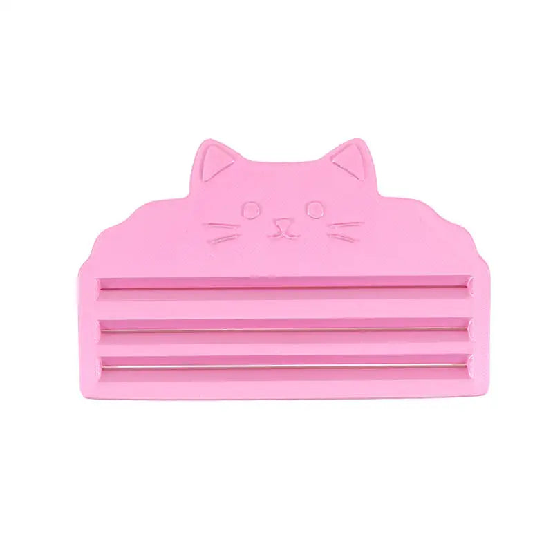 Cute Cat-Shaped Pet Food Squeezer Pet Treat Paste Dispenser No-Waste Wet Food Pouch Squeezer For Cat Dog Feeding