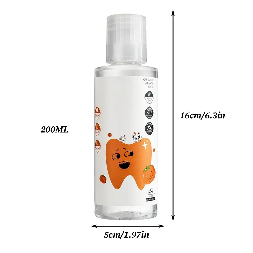 200ml Dog Water Additive For Teeth Care Natural Cat Breath Freshener Solution For Indoor Outdoor Travel Brushing Grooming Health