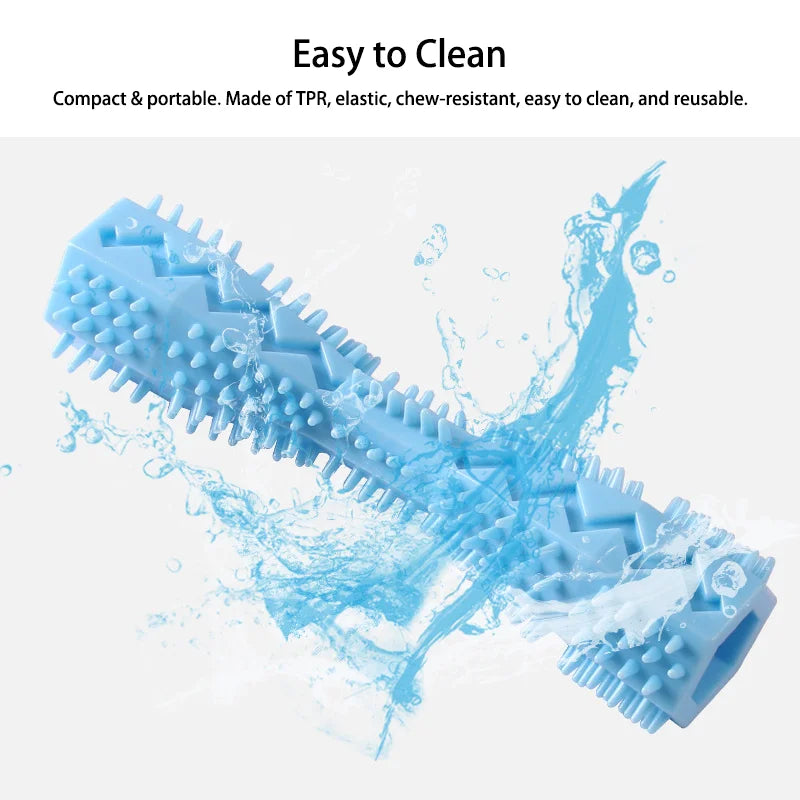 Interactive Leakage Food Pet Toy Hexagonal Shape Dog Cat Molar Stick Tough Chew Toy For Teeth Cleaning Boredom Relief Pet Suppy