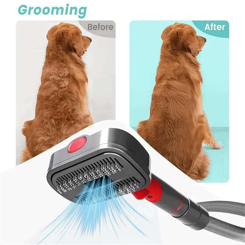 A93Z Cepillo de aseo para perros para mascotas para aspiradoras V7 V8 V10 V11 V12 V15, kit de aseo, herramienta de eliminación de pelo de perro, peluquero
