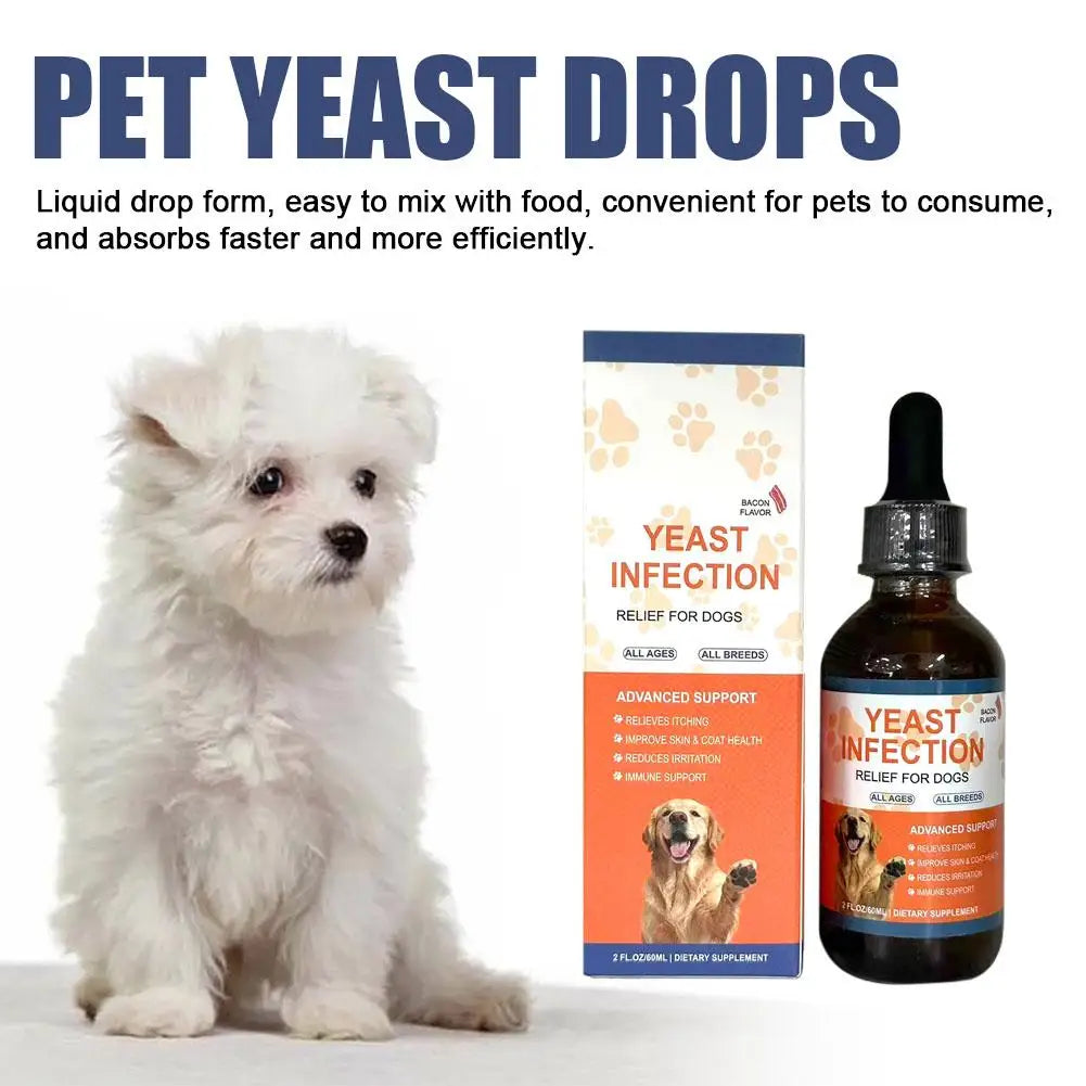 1/2/3pcs 60ML Dog Pet Drops Gentle Care Supplement To Maintain Healthy Coat and Skin for Dogs PET CARE Dog Pet Drops Gentle Care