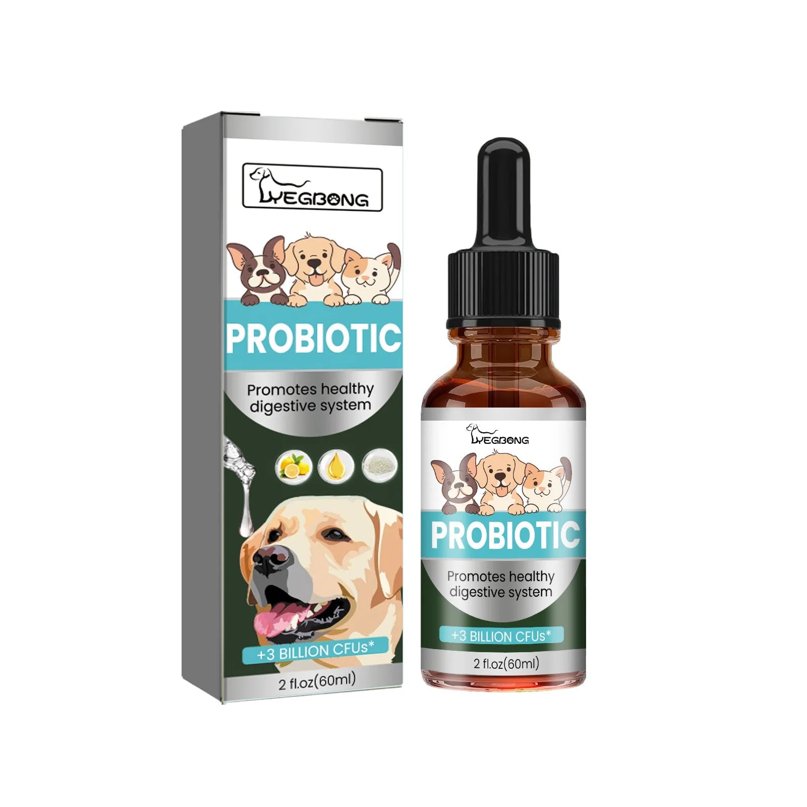 Pet Health Supplements Multi Vitamin Enhance Physical Fitness Protect Dogs Cats Stomach Oral Care Bad Breath Removal Pet Drops Happy Tails Pet Shop Store